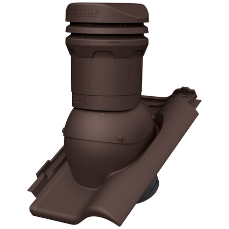 Niedriger Entlüfterkamin DN125 mm für Tondachziegel, Dachziegel - Dachdurchführung für Dachlüftung, 325 mm hoch