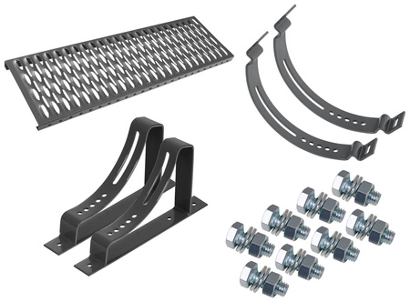 Komplettes Dachtritt Parotec für platte Eindeckung: Bitumenschindel, Pappe, Trapezblech usw.