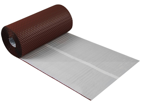 Wand- / Kaminanschlussband Parotec 3D-strukturiertes Aluminium 300 mm x 5 m
