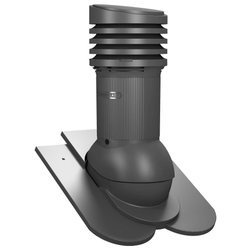 Isolierter Entlüfterkamin DN125 mm für Tondachziegel, Dachziegel - Dachdurchführung für Dachlüftung