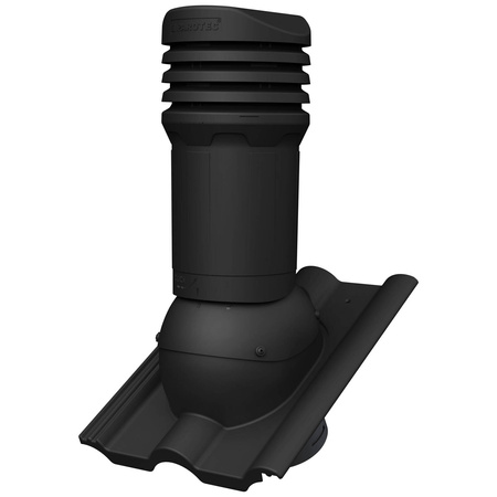 Verstellbarer Entlüfterkamin DN125 mm für Betondachziegel, Dachziegel - Dachdurchführung für Dachlüftung