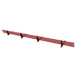 Komplettes 3-Rohre Schneefangrohr für Trapezblech, Dachpappe/Bitumen, Bitumenschindeln (Shingles), EPDM/PVC