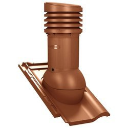 Isolierter Entlüfterkamin DN125 mm für Tondachziegel, Dachziegel - Dachdurchführung für Dachlüftung
