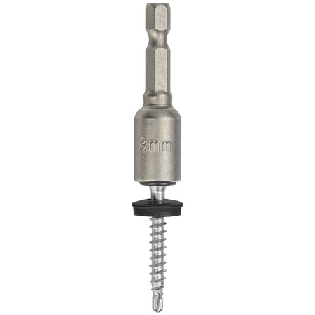 Magnet Bit SW8 x 48 mm für Sechskantschrauben / Farmerschrauben