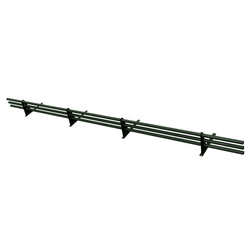 Komplettes 3-Rohre Schneefangrohr für Trapezblech, Dachpappe/Bitumen, Bitumenschindeln (Shingles), EPDM/PVC