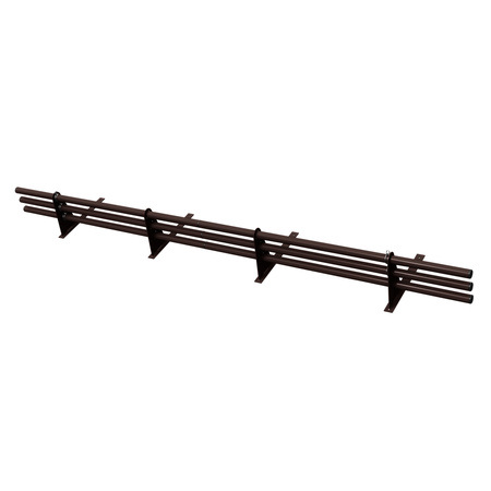 Komplettes 3-Rohre Schneefangrohr für Trapezblech, Dachpappe/Bitumen, Bitumenschindeln (Shingles), EPDM/PVC