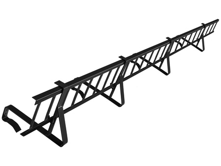Komplettes Schneefanggitter 150 cm x 15 cm Parotec für Dachsteine, Dachziegel und Biberschwanzziegel zum Einhängen auf der Lattung