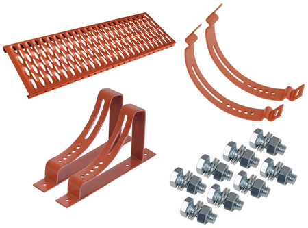 Komplettes Dachtritt Parotec für platte Eindeckung: Bitumenschindel, Pappe, Trapezblech usw.