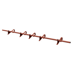 Komplettes 1-Rohr Schneefangrohr für Dachsteine, Dachziegel und Biberschwanzziegel