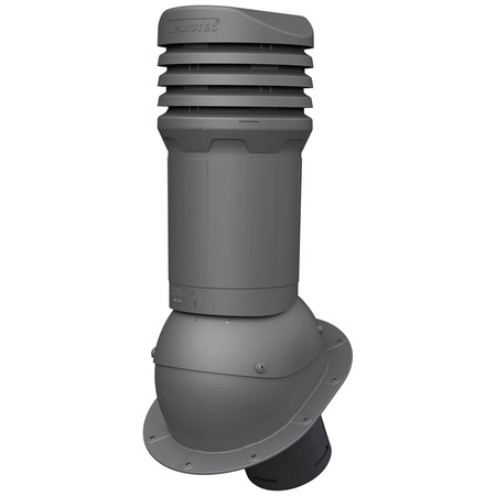 Isolierter Entlüfterkamin DN125 mm für Flachprofilige Bedeckung - Dachdurchführung für Dachlüftung