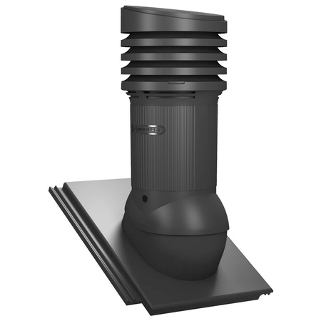 Verstellbarer PP-Dachlüfter mit Kondensat Abführung Tile EVO 150 mm für Beton Dachsteine