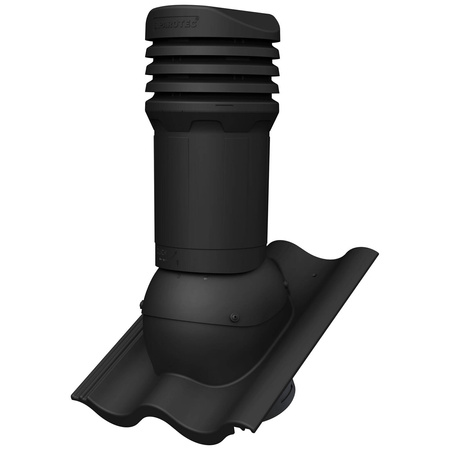 Isolierter Entlüfterkamin DN125 mm für Betondachziegel, Dachziegel - Dachdurchführung für Dachlüftung