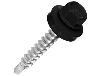 Trapezblech schrauben mit EPDM Dichtscheibe 4,8 mm x 55 mm für Holzunterkonstruktionen