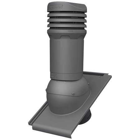 Isolierter Entlüfterkamin DN125 mm für Tondachziegel, Dachziegel - Dachdurchführung für Dachlüftung