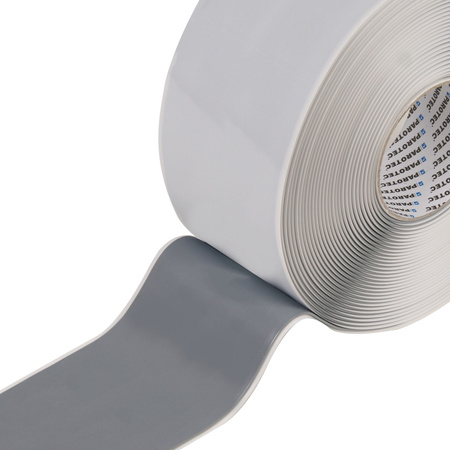 Parotec Doppelseitiges Butyl Klebeband, Selbstklebend Butylband, Selbstdichtendes ButylKleber, Butyldichtband, Flexible Abdichtung, Wasserdichtes, Butylschnur Dicke 2 mm, Grau