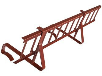 Komplettes Schneefanggitter 150 cm x 15 cm Parotec für Dachsteine, Dachziegel und Biberschwanzziegel zum Einhängen auf der Lattung